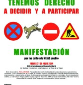 ACUDE Y PARTICIPA en la MANIFESTACIÓN por las calles de Mijas reclamando derecho a participar: JUEVES 31 JULIO‏