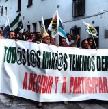 Video y fotos de MANIFESTACIÓN de Miheñ@s por el derecho a PARTICIPAR