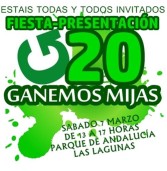 Fiesta presentación del G20 en Lah Lagunah. Ganemos Mijas