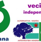 MIJAS GANA. Multi-logo de la coalición electoral + vecin@s independientes
