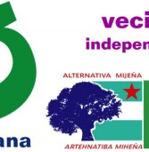 MIJAS GANA. Multi-logo de la coalición electoral + vecin@s independientes