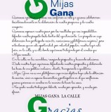 MIJAS GANA: Comunicado post-electoral