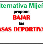 Alternativa Mijeña propone bajar las tasas deportivas