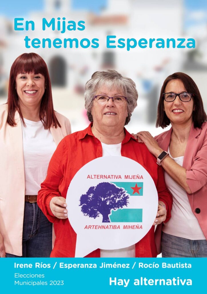 Cartel Elecciones Mijas 2023 Alternativa Mijeña
